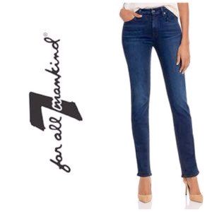7 For All Mankind Blue Mia Straight Leg Jeans Size 27